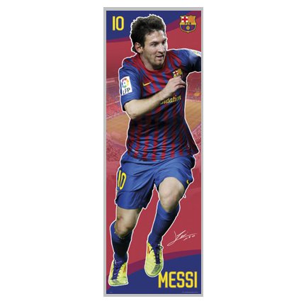 FC Barcelona Messi Door Poster