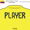 Colombia 2022 Adult/Women/Youth Name Block