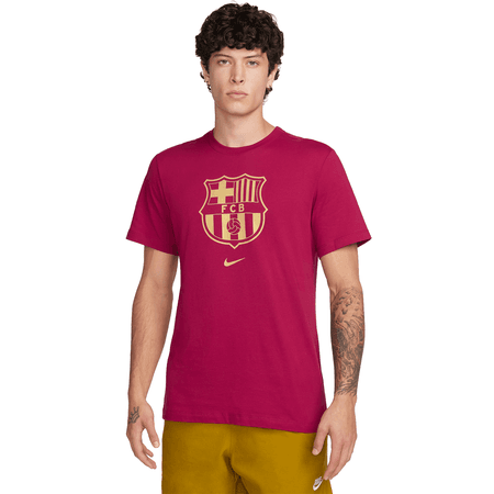 Nike FC Barcelona Mens Short Sleeve Crest Tee