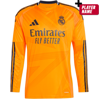 adidas Real Madrid 2024-25 Jersey de Visitante de Manga Larga para Hombres