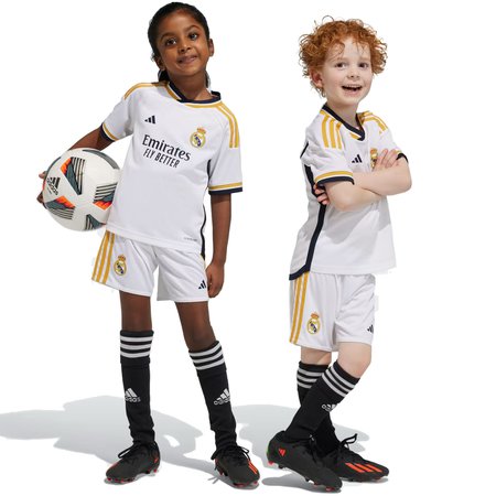adidas Real Madrid 2023-24 Kids Home Mini Kit