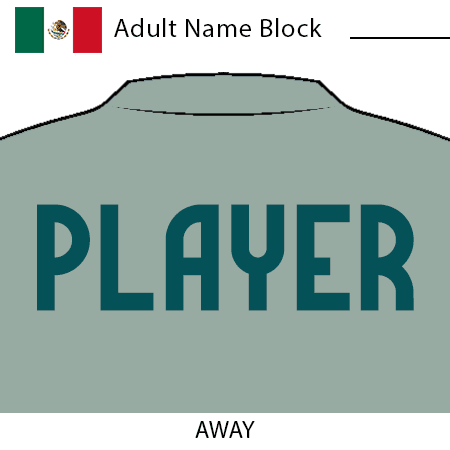 Mexico 2024 Adult Nameblock