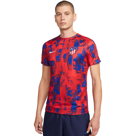 Nike Atletico Madrid Mens Short Sleeve Academy Pro Pre-Match Top