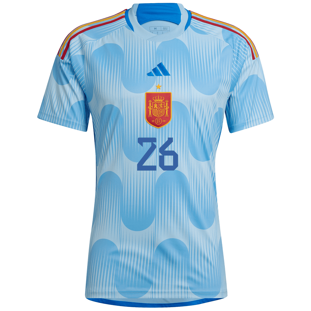 adidas Pedri Spain 2022-23 Men's Away Jersey | WeGotSoccer |
