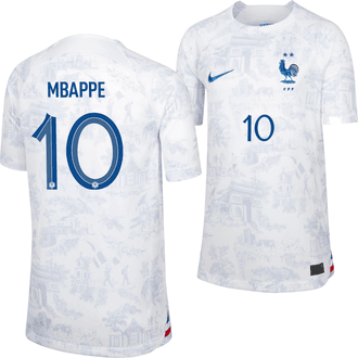Nike Kylian Mbappé France 2022-23 Youth Away Stadium Jersey