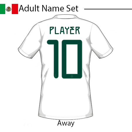 Mexico 2020 Adult Name Set