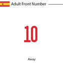 Spain 2020 Adult Front Number