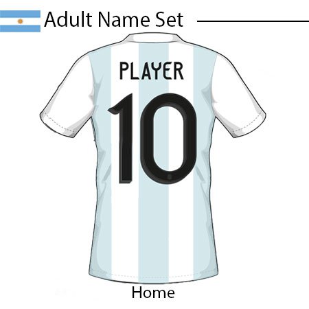 Argentina 2020 Adult Name Set