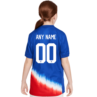 Nike USA 2024 Youth Away Stadium Custom Jersey