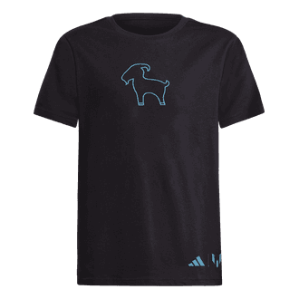 adidas Messi Youth Short Sleeve Simple Goat Graphic Tee