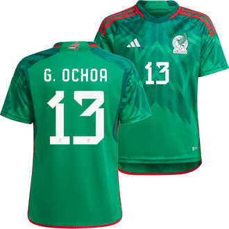 adidas Guillermo Ochoa Mexico 2022-23 Youth Home Stadium Jersey