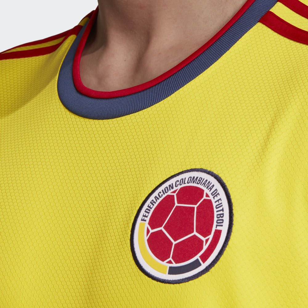 Adidas Colombia 2021 Copa America FCF Home Jersey Yellow FT1475 Men's Sz  Small