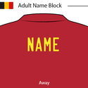 Belgium 2020 Adult Name Block