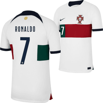 Nike Cristiano Ronaldo Portugal 2022-23 Jersey de Visitante para hombres 