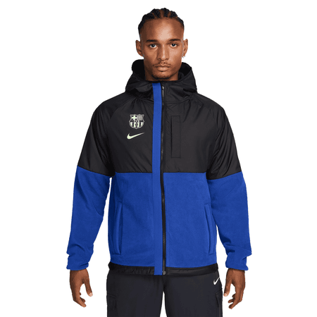 Nike FC Barcelona Mens Winterized Anorak Windrunner Jacket 