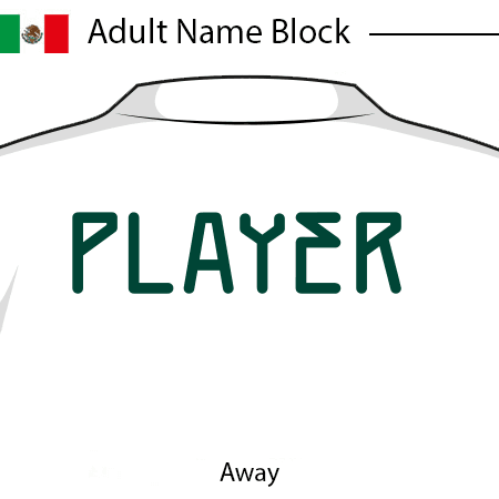 Mexico 2020 Adult Name Block
