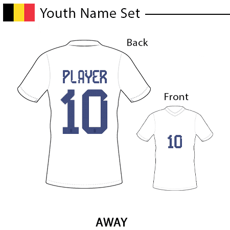 Belgium 2022 Youth Name Set