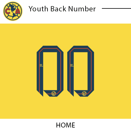 Club America 24-25 Youth Back Number