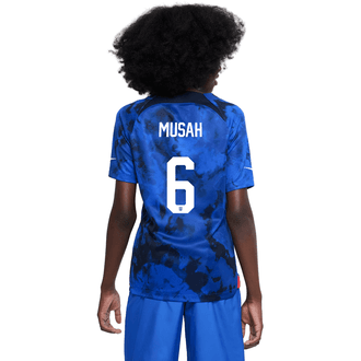 Nike Yunus Musah USA 2022-23 Youth Away Stadium Jersey