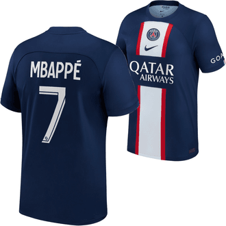 Nike PSG Kylian Mbappé 2022-23 Jersey Local para hombres