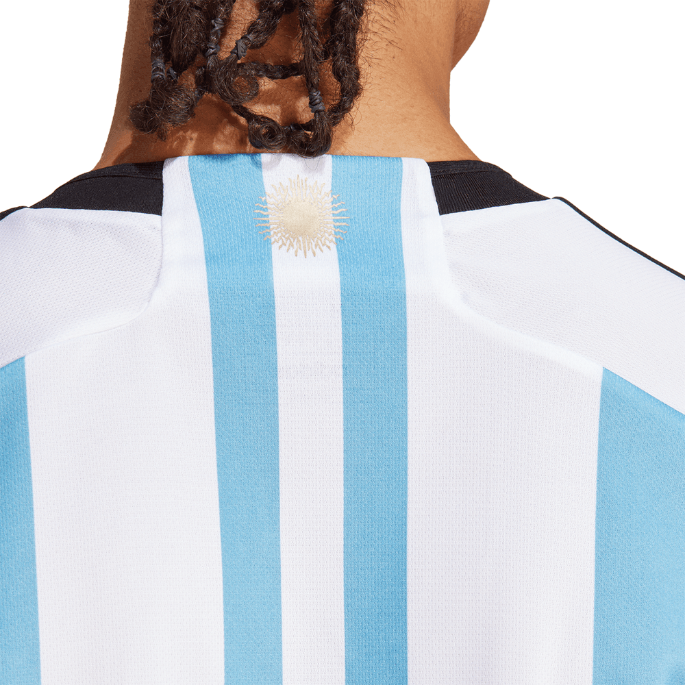 Adidas Men's Argentina 2022 Winners Home Jersey White/Blue, L