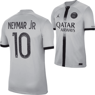 Nike Jordan PSG Neymar Jr. 2022-23 Youth Away Stadium Jersey