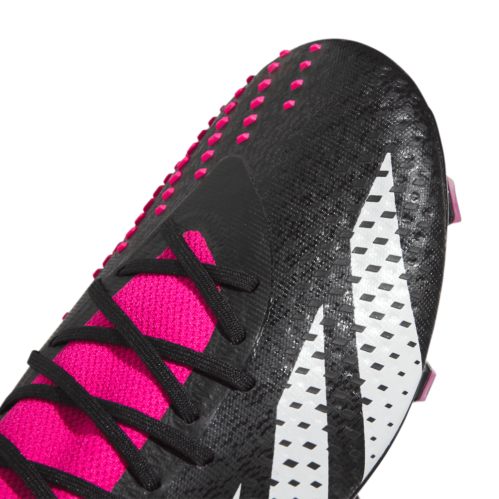 Adidas Predator Precision.1 FG Soccer Cleats (White/Black/Team Shock Pink) Size 7 M / 8 W