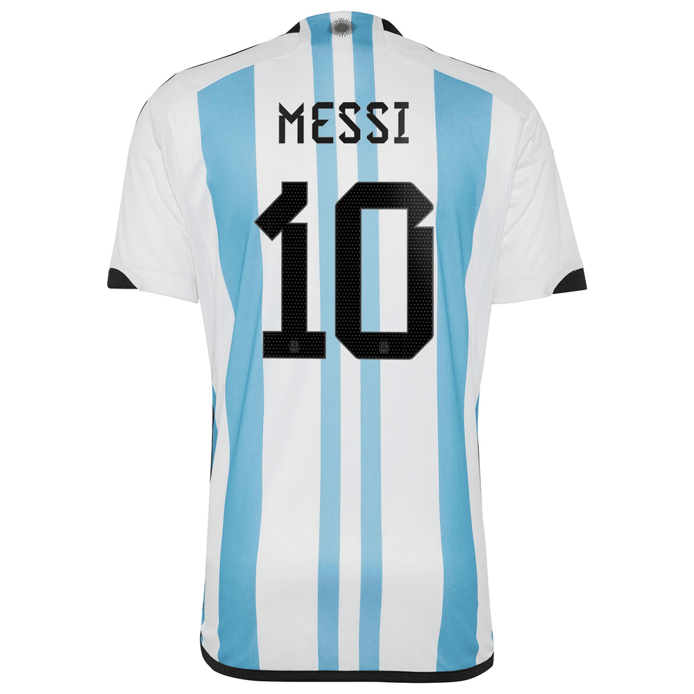 Messi #10 Argentina Away PATCH XLarge Slim Fit Jersey FIFA 3