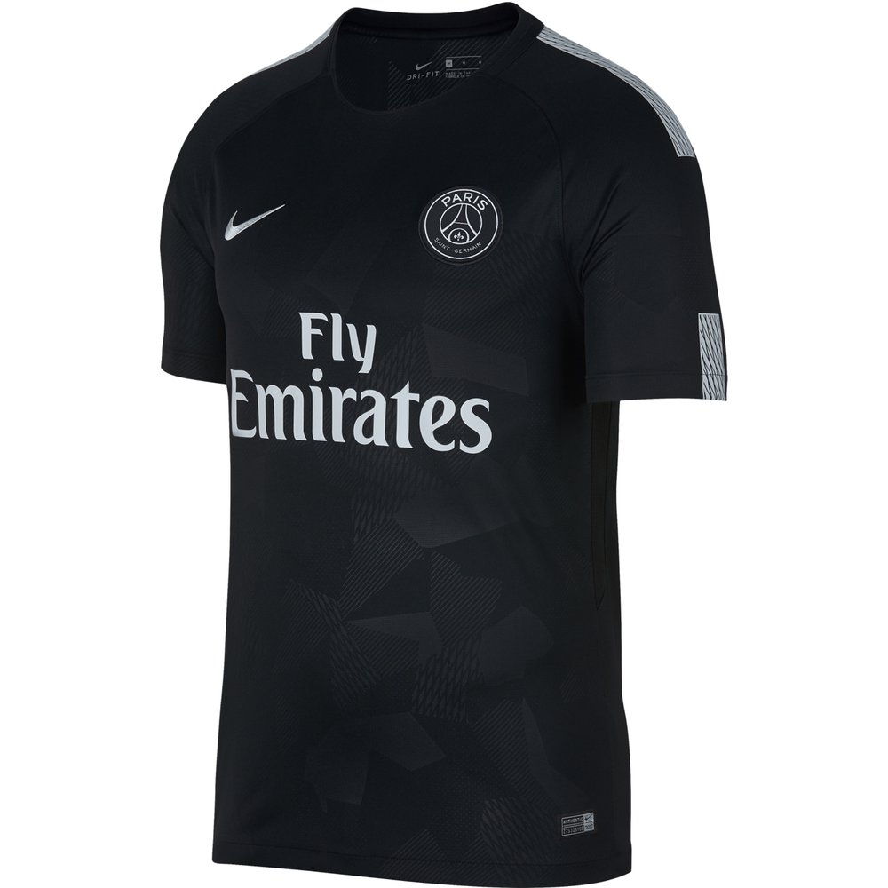 Paris Saint-Germain Nike 2017/18 Authentic Vapor Match Jersey - Black/Silver
