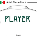 Mexico 2020 Adult Name Block
