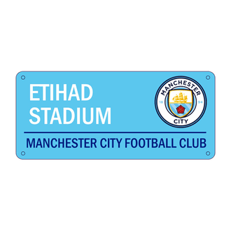 Premiership Soccer Manchester City Street Sign