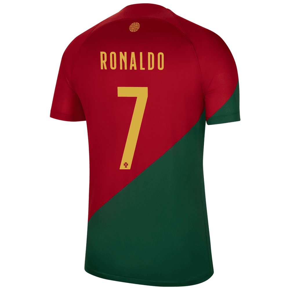 Cristiano Ronaldo Portugal 2022-23 Men's Home Stadium Jersey | | WGS