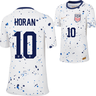 Nike Lindsey Horan USA 2022-23 Youth Home USWNT 4-Star Stadium Jersey