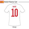 Spain 2020 Adult Name Set