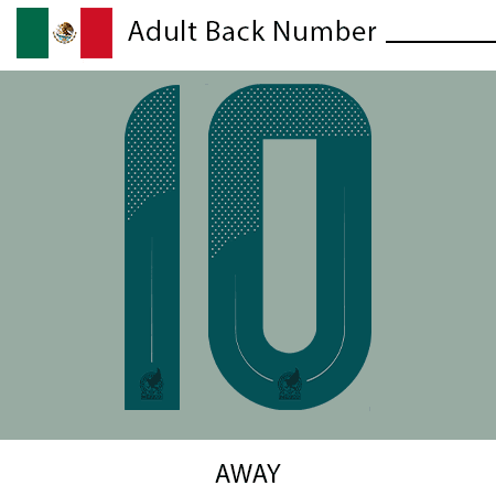 Mexico 2024 Adult Back Number