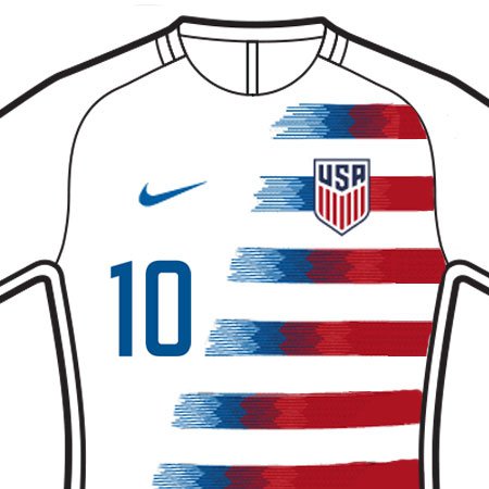 United States 2018 Front Numbers