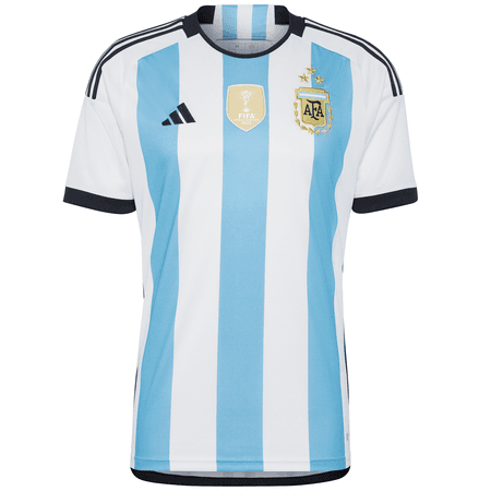 adidas Argentina 2022-23 World Cup 3-Star Mens Home Stadium Jersey