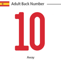 Spain 2020 Adult Back Number