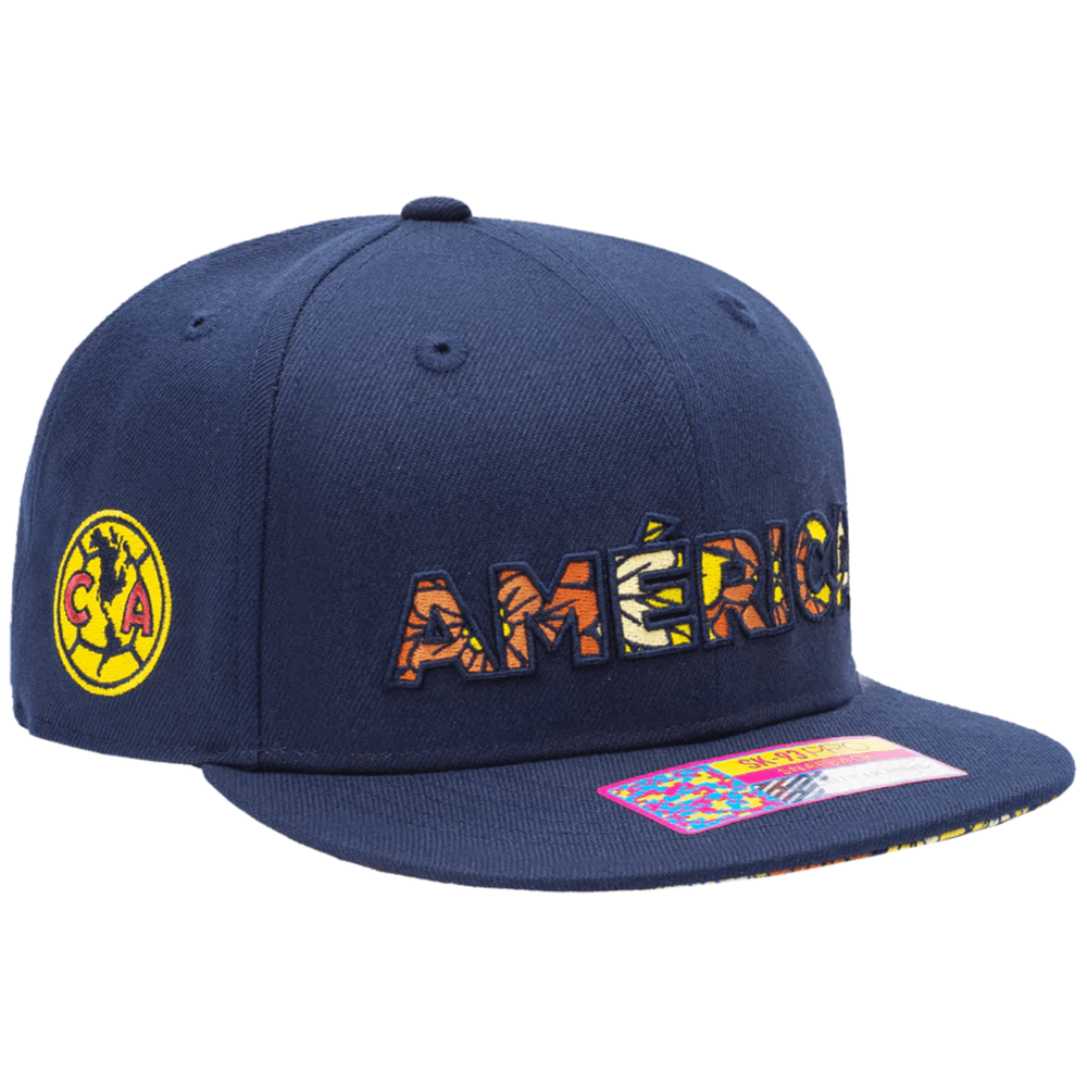 Fan Ink Club America Snap Back Hat Brown