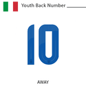 Italy 2024 Youth Back Number