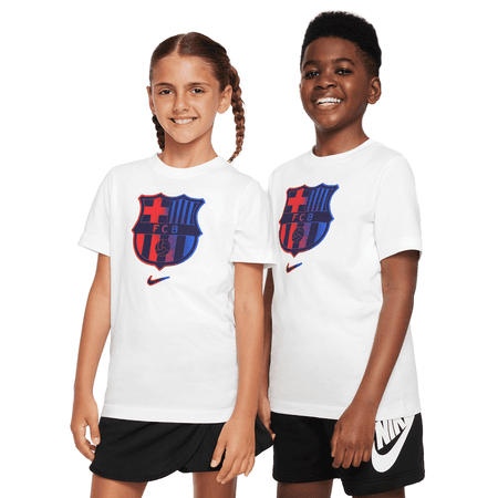 Nike FC Barcelona Youth Short Sleeve Crest Tee