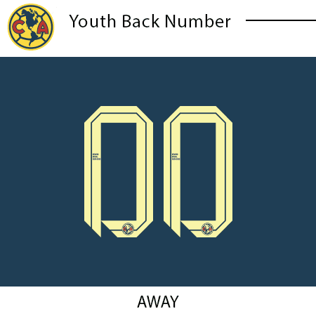 Club America 24-25 Youth Back Number