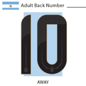 Argentina 2024 Adult Back Number