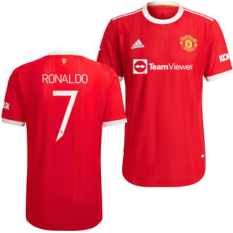 adidas Manchester United Ronaldo Home 2021-22 Authentic Cup Jersey
