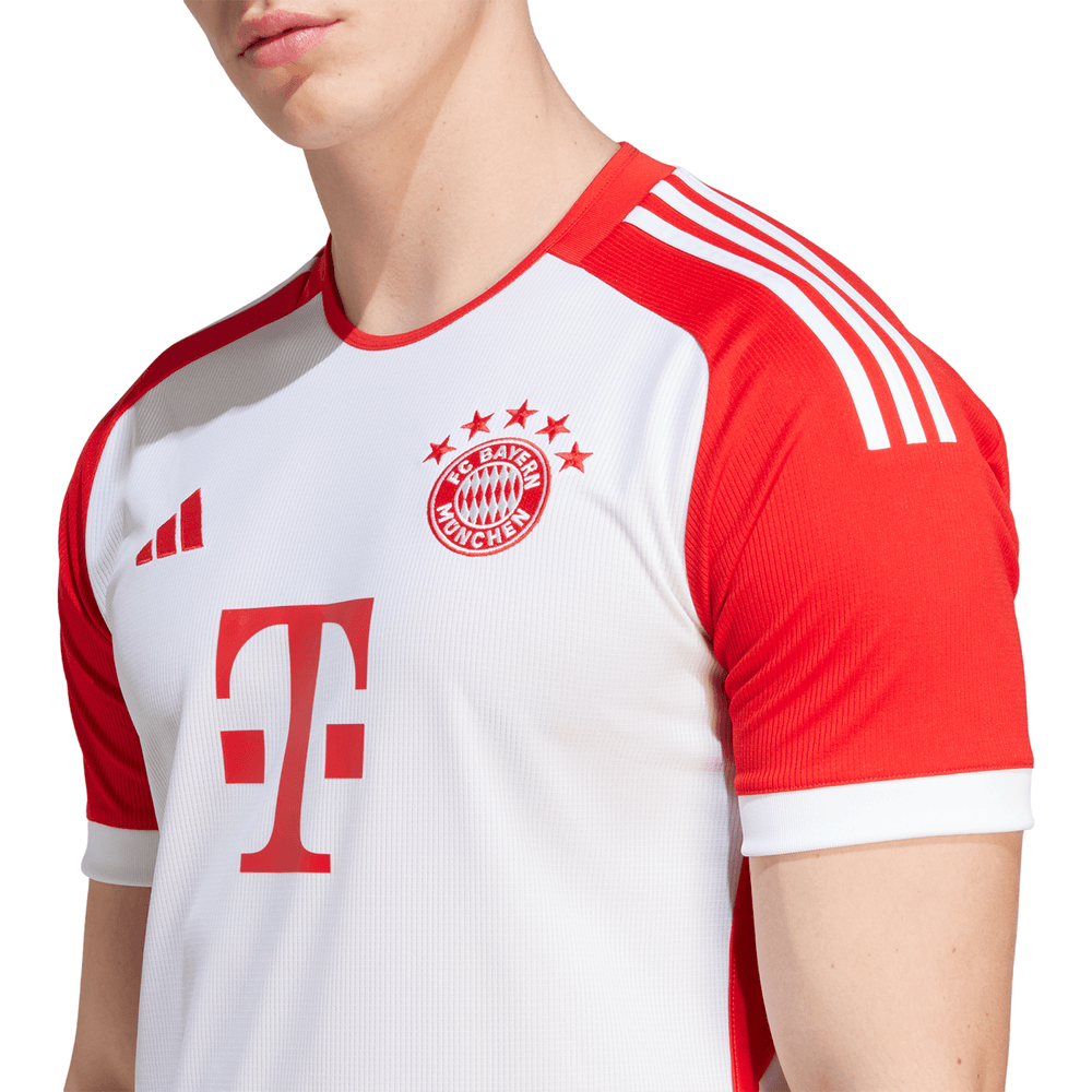 Men's Replica Adidas Bayern Munich Long Sleeve Home Jersey 23/24 - Size L