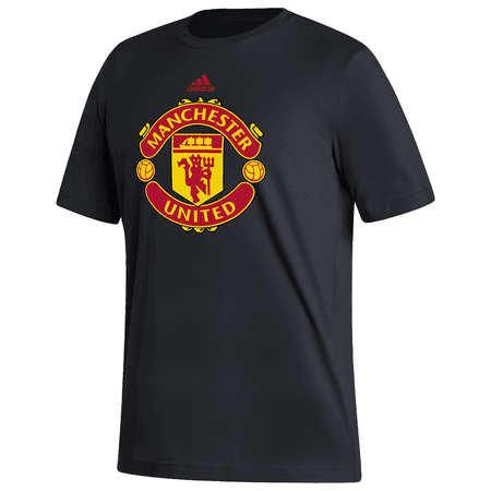 adidas Manchester United Mens Short Sleeve Crest Tee