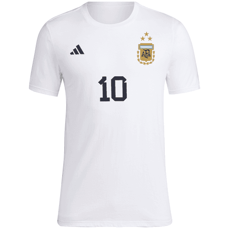 adidas Argentina 2022-23 Mens Short Sleeve Messi #10 Tee