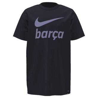 Nike FC Barcelona 2021-22 Youth Swoosh Tee