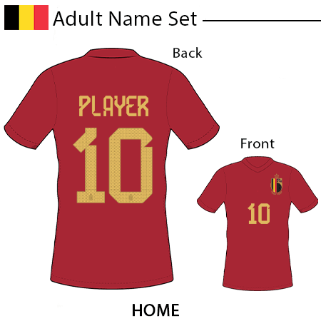 Belgium 2022 Adult Name Set