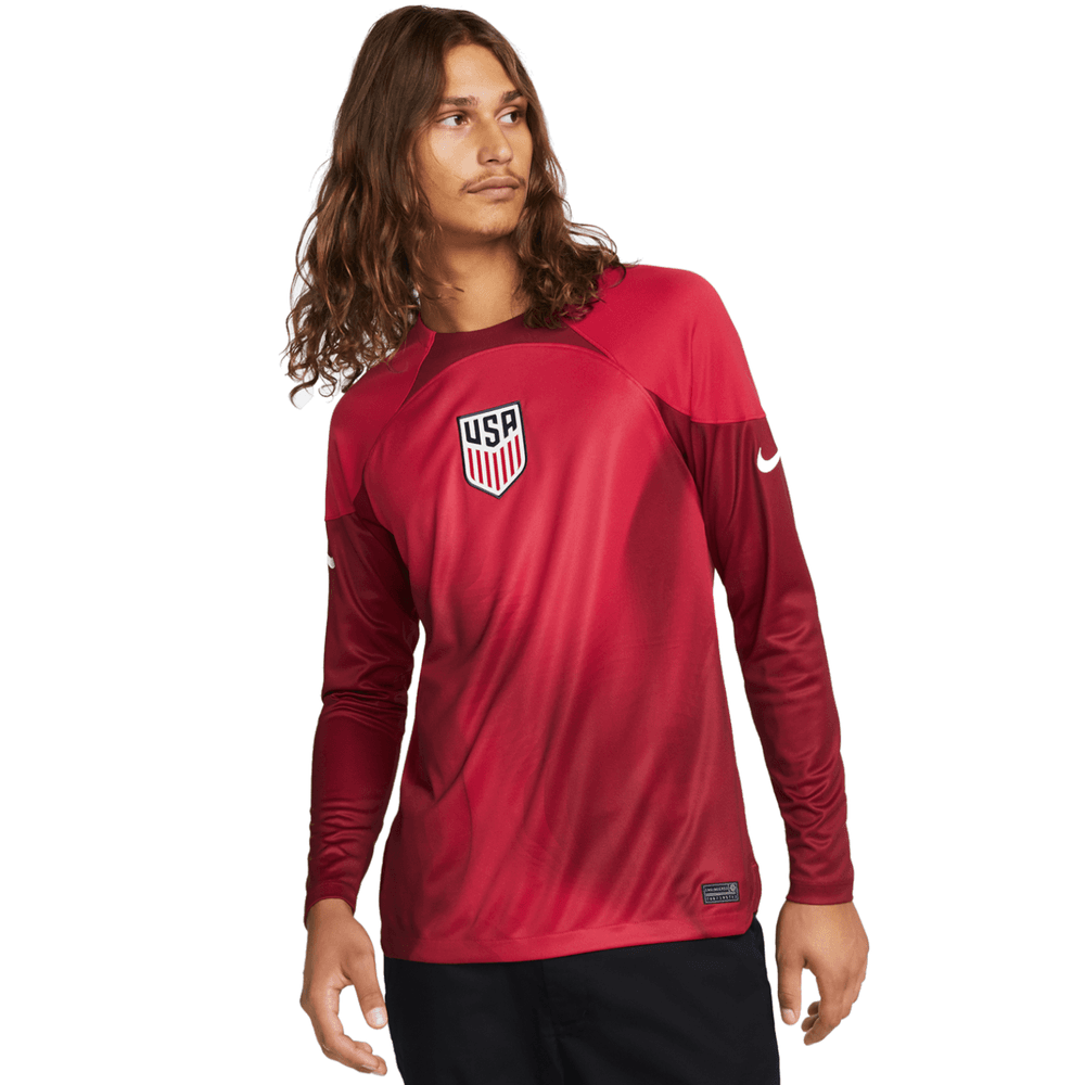 Nike USA 2022-23 Men's Long Sleeve Goalkeeper Stadium Jersey